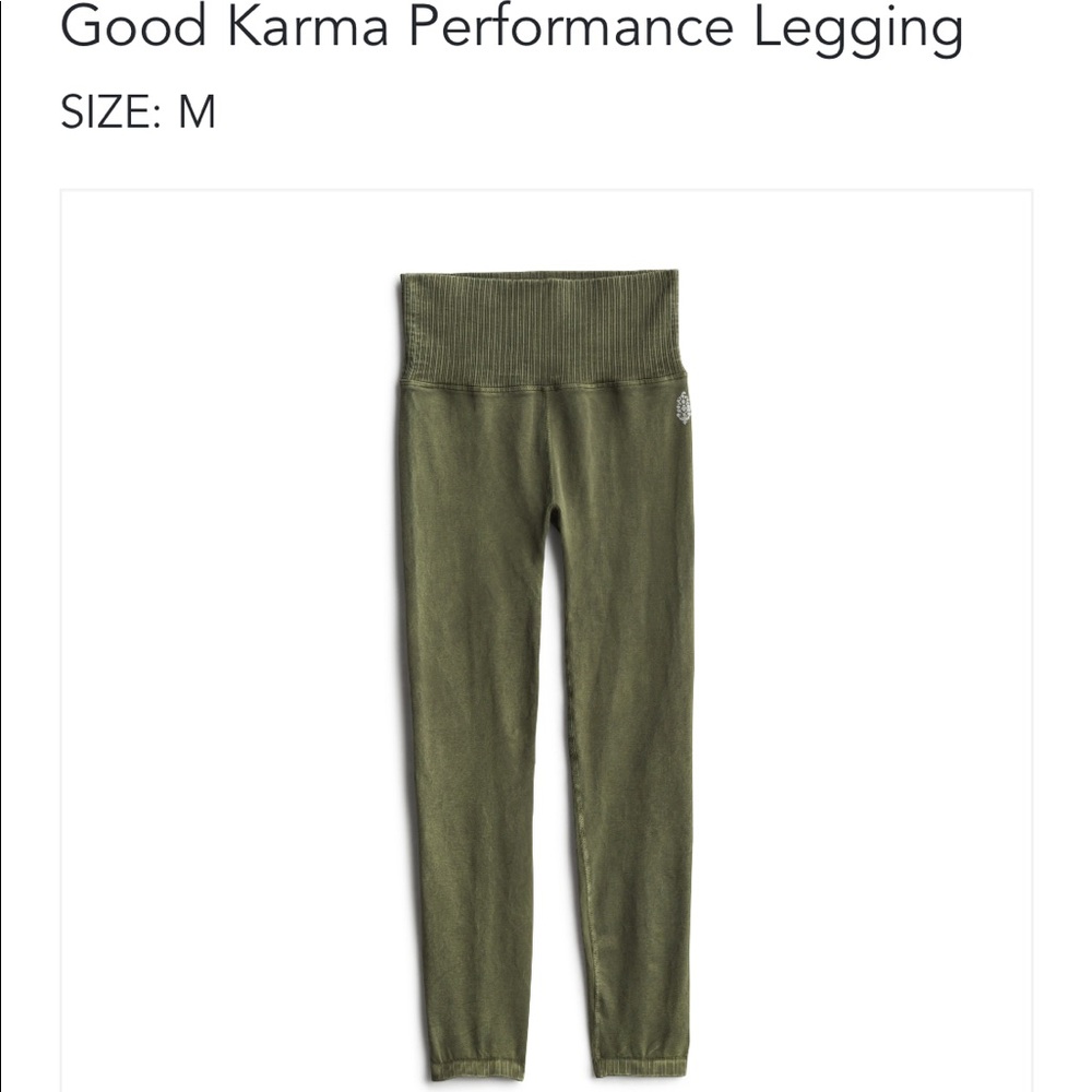 FREE PEOPLE GOOD KARMA HIGH WAISTED LEGGING SZ MED